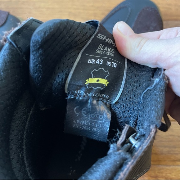 SHIMA Blake Motorcycle Shoes Leather Reinforced Street Riding Side Zipper 10 - Picture 6 of 12